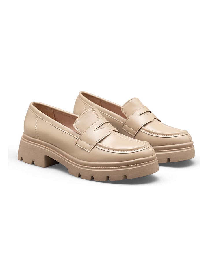 Mokassins in Beige