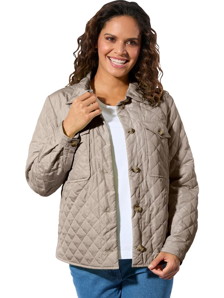 Steppjacke in Beige