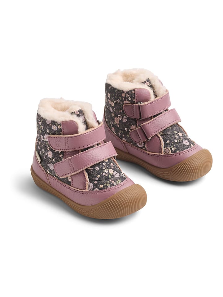 Winterboots lichtroze/antraciet