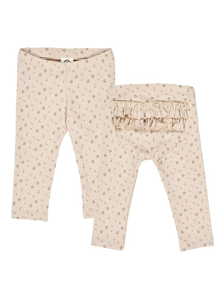 Legginsy w kolorze beżowym