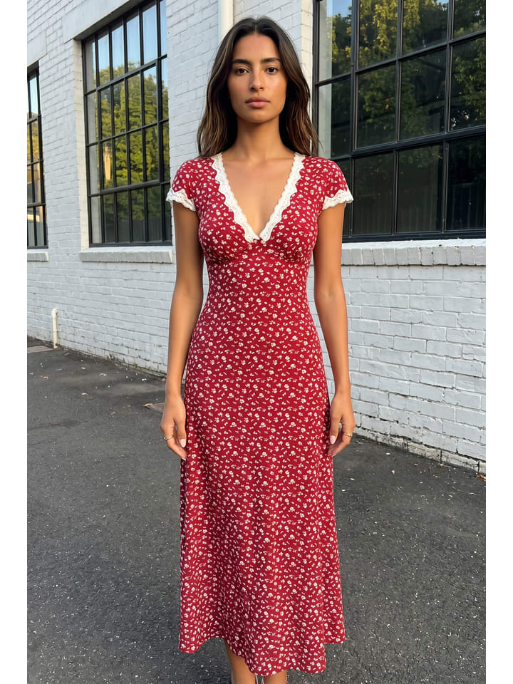 Kleid in Rot
