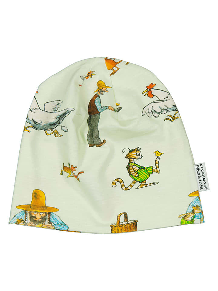 Czapka beanie w kolorze zielonym