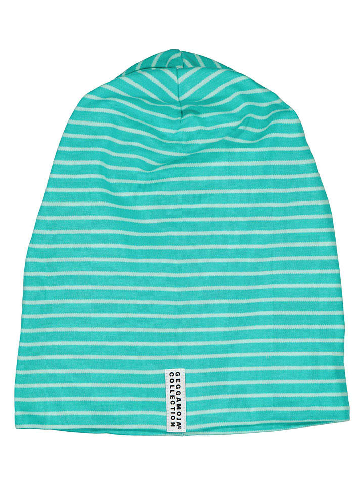 Czapka beanie w kolorze turkusowym