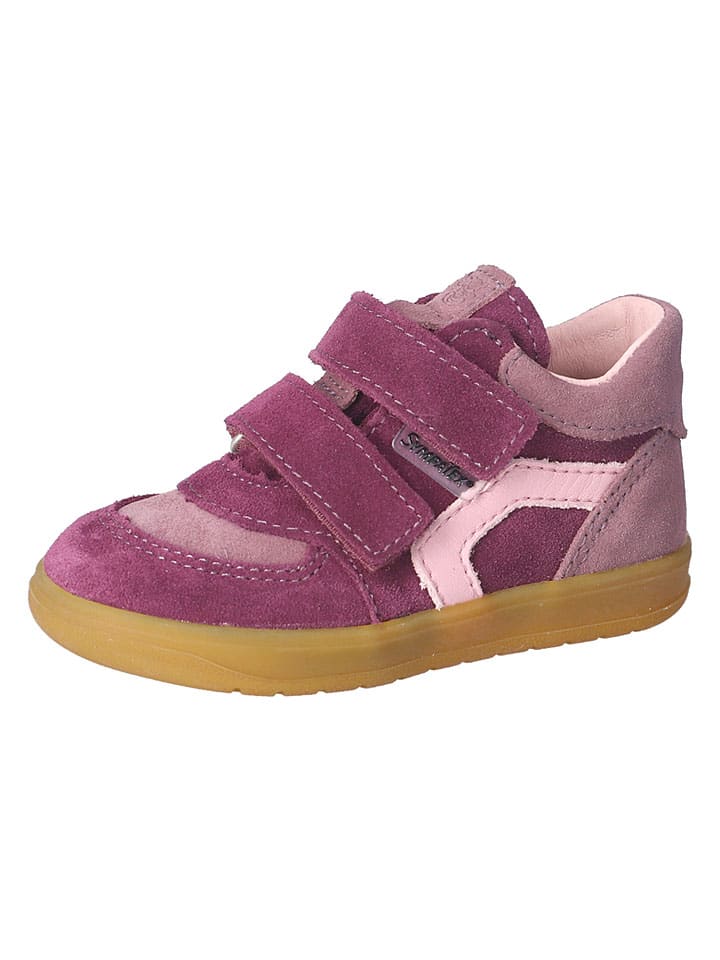 Skórzane sneakersy "Niru" w kolorze fioletowym