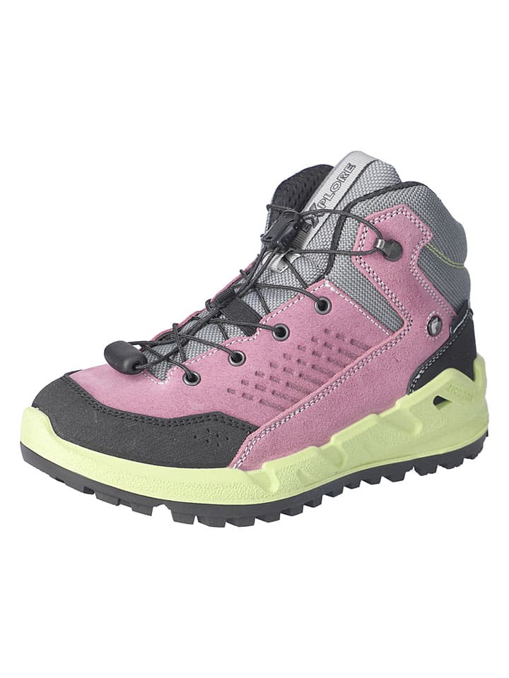 Leren wandelschoenen "Xplorer" lichtroze/grijs