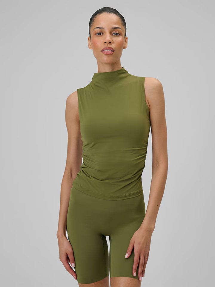 Top sportowy w kolorze khaki