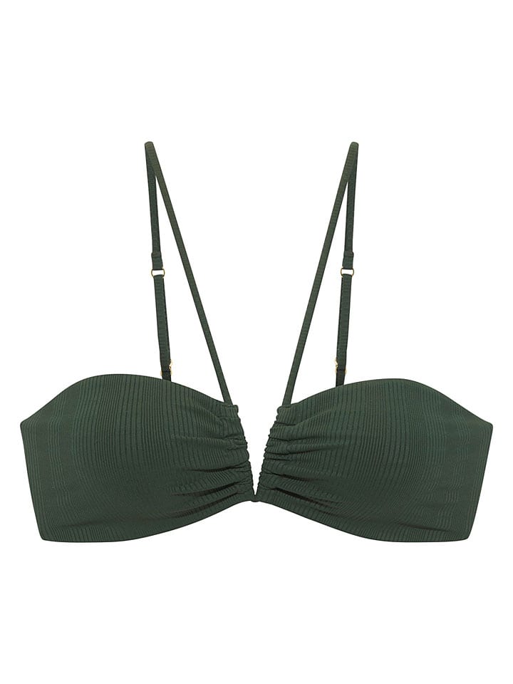 Biustonosz bikini w kolorze ciemnozielonym