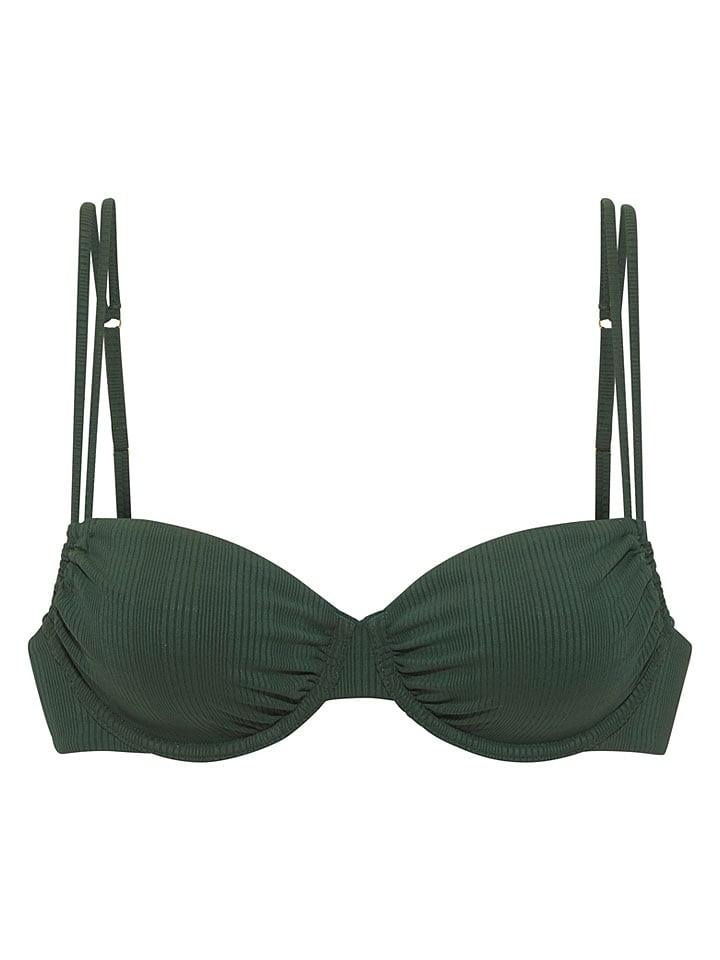 Biustonosz bikini w kolorze ciemnozielonym