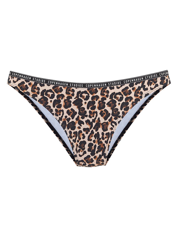 Bikini-Hose in Beige/ Braun