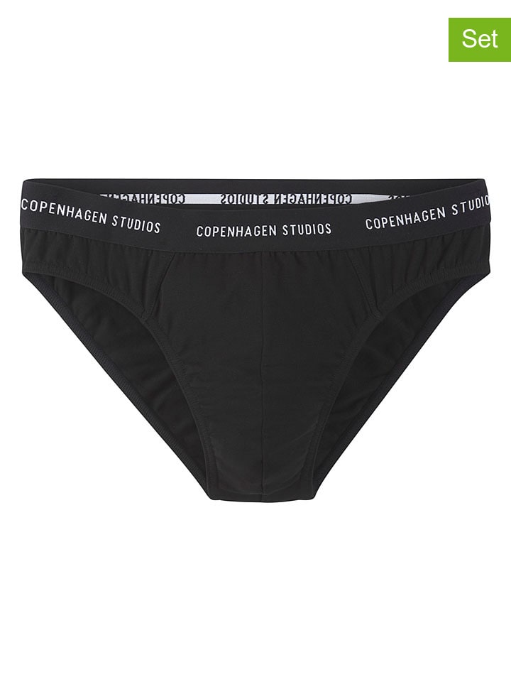 3-delige set: slips zwart