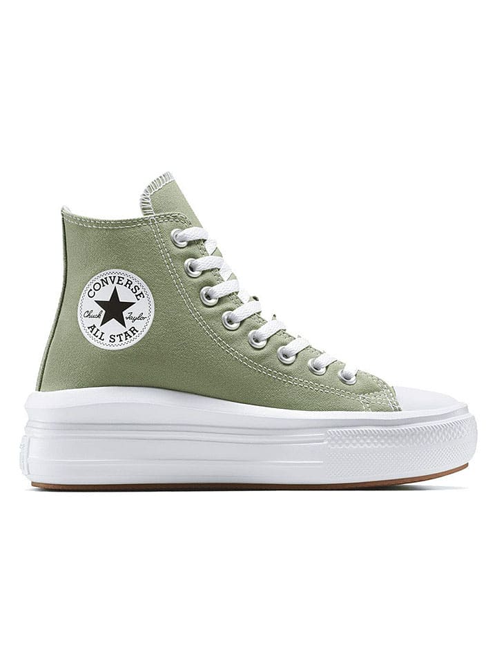 Sneakersy "Chuck Taylor All Star Move Platform" w kolorze zielonym