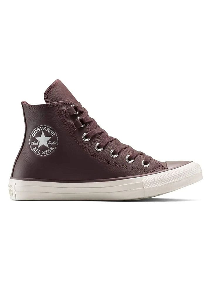 Leder-Sneakers "Chuck Taylor All Star Hi" in Braun