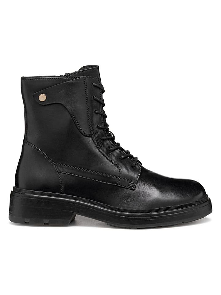 Leder-Boots "Swelen" in Schwarz
