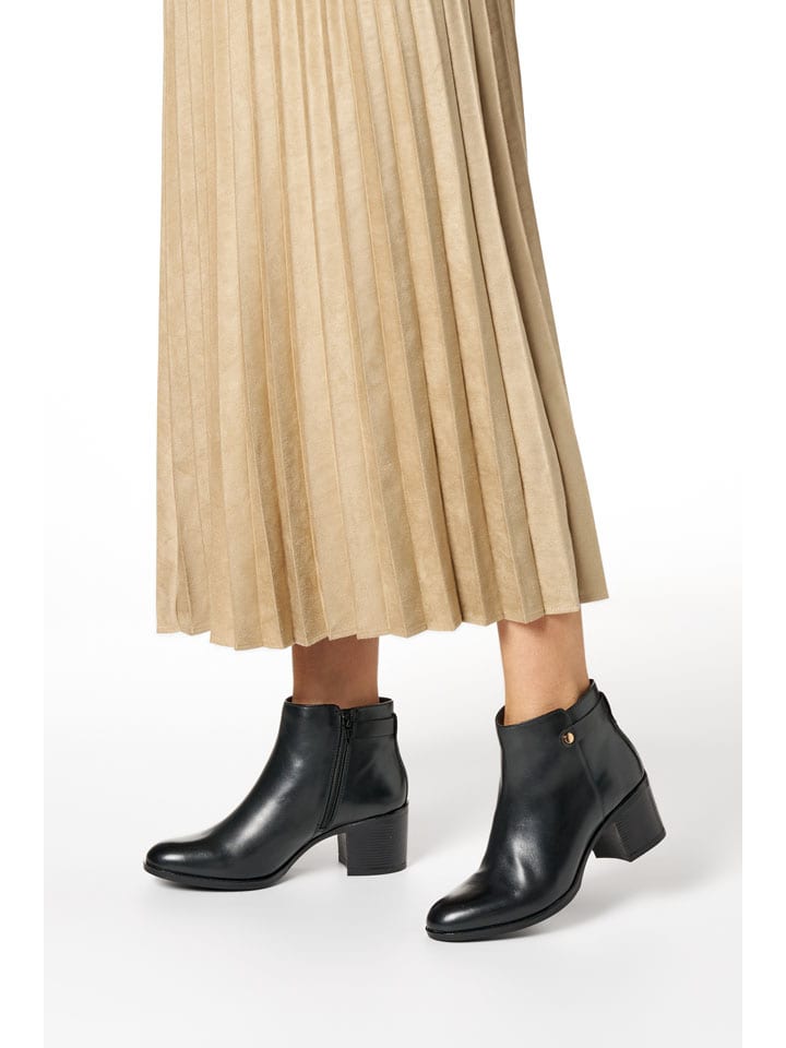 Leder-Stiefeletten "New Ascheel" in Schwarz