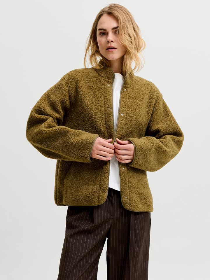 Fleecejacke in Khaki