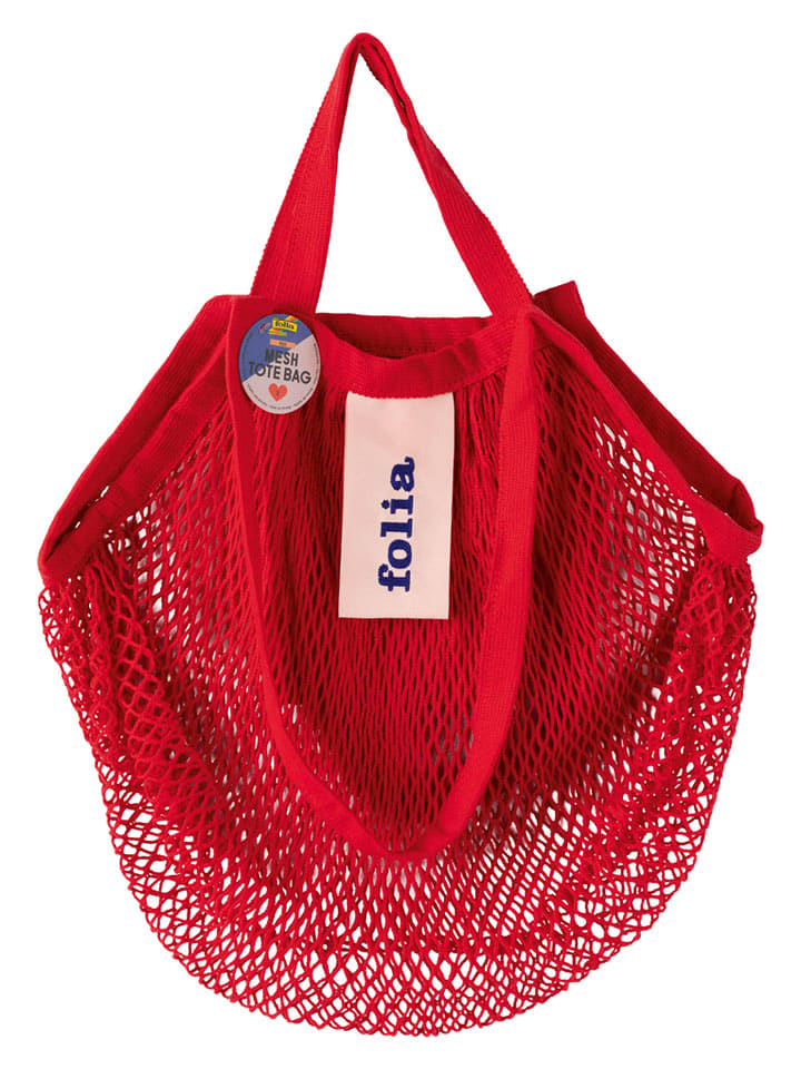 Shopper rood - (B)44 x (H)44 x (D)0,50 cm