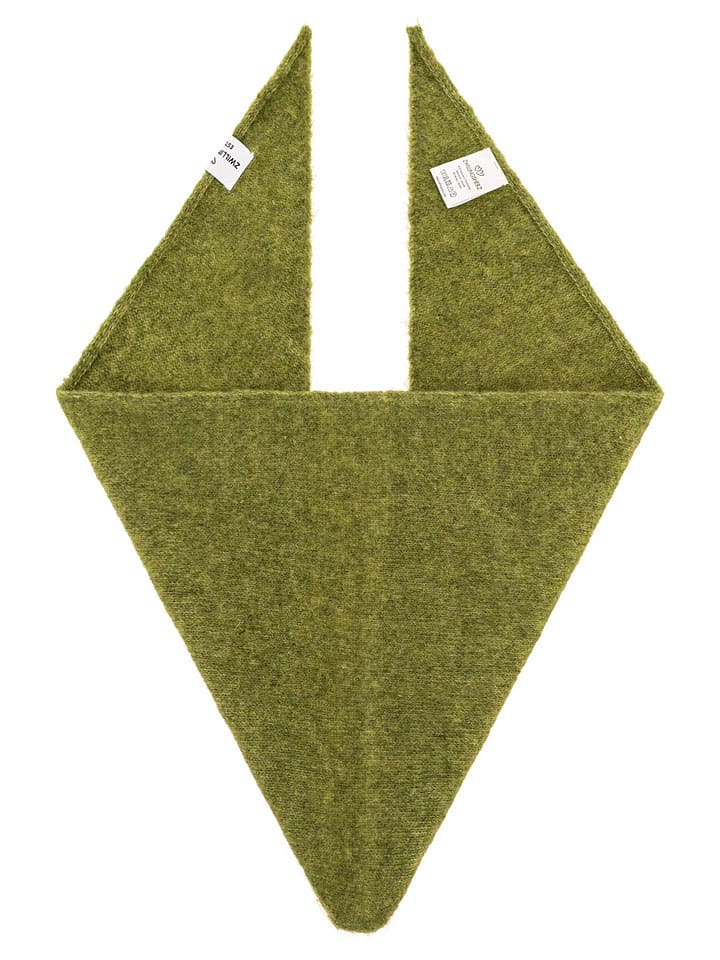 Chusta trójkątna "Uni " w kolorze zielonym - 100 x 36 cm