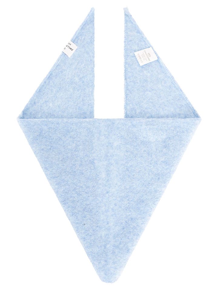 Chusta trójkątna "Uni " w kolorze błękitnym - 100 x 36 cm