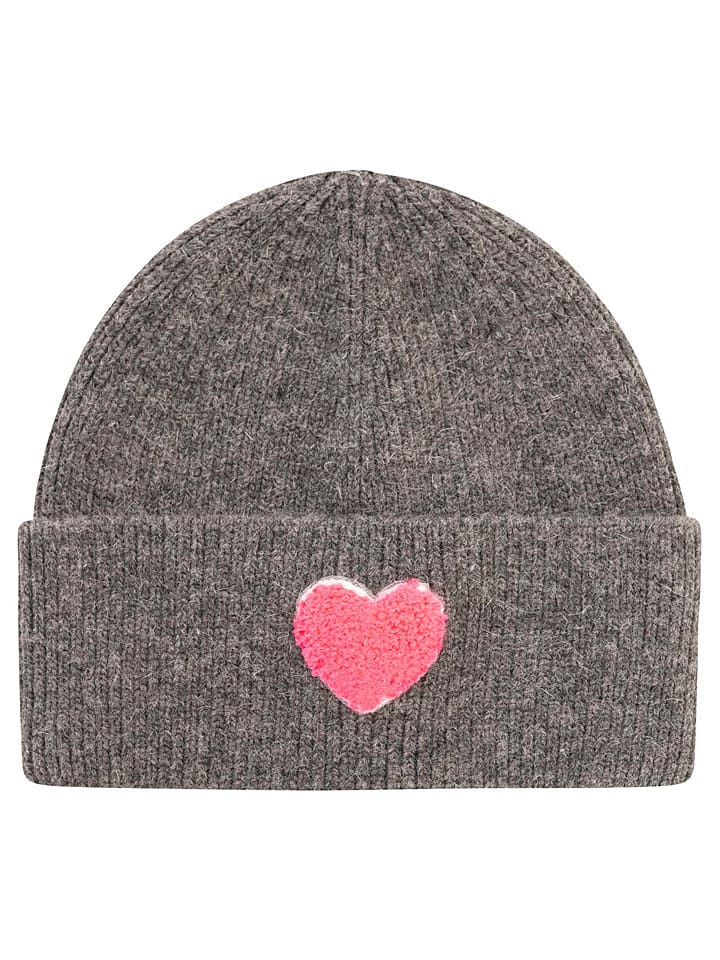 Czapka "Heart" w kolorze szarym