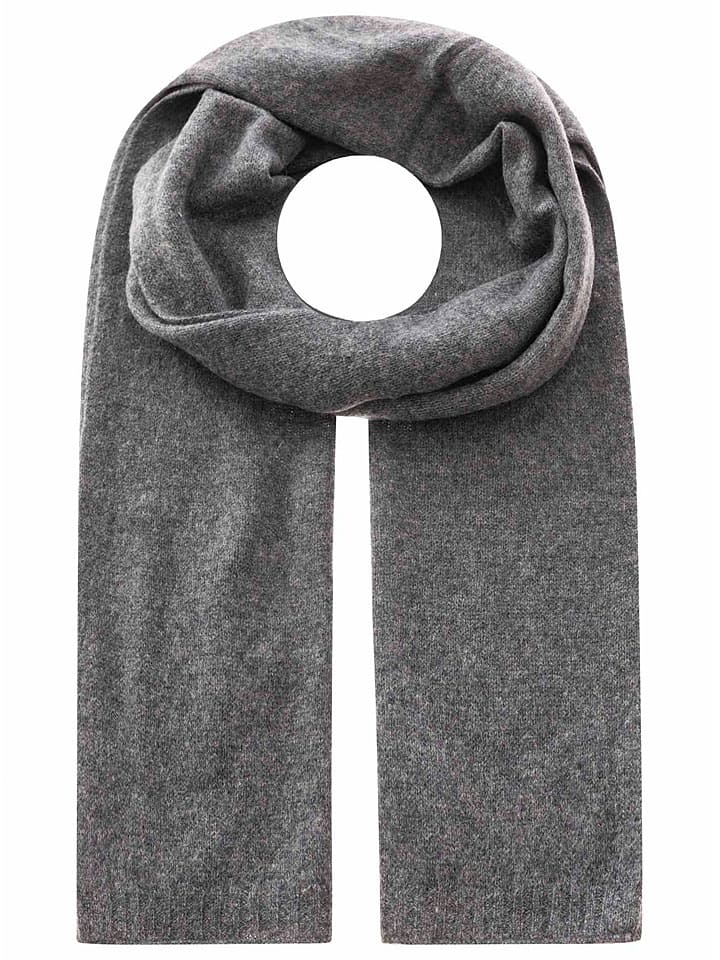 Kaschmir-Schal in Grau - (L)180 x (B)30 cm