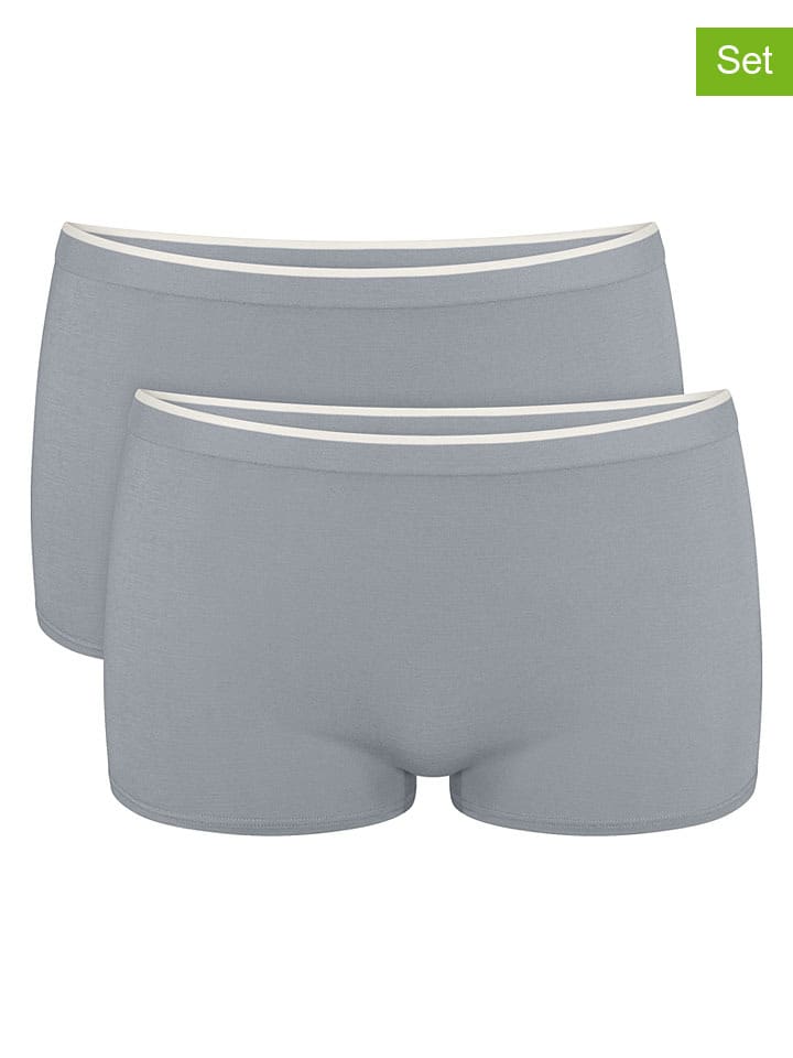 2er-Set: Taillenpantys "Go Sense" in Grau