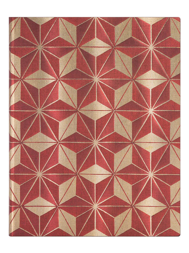 Notatnik "Hishi" w kolorze czerwonym - 18 x 23 cm