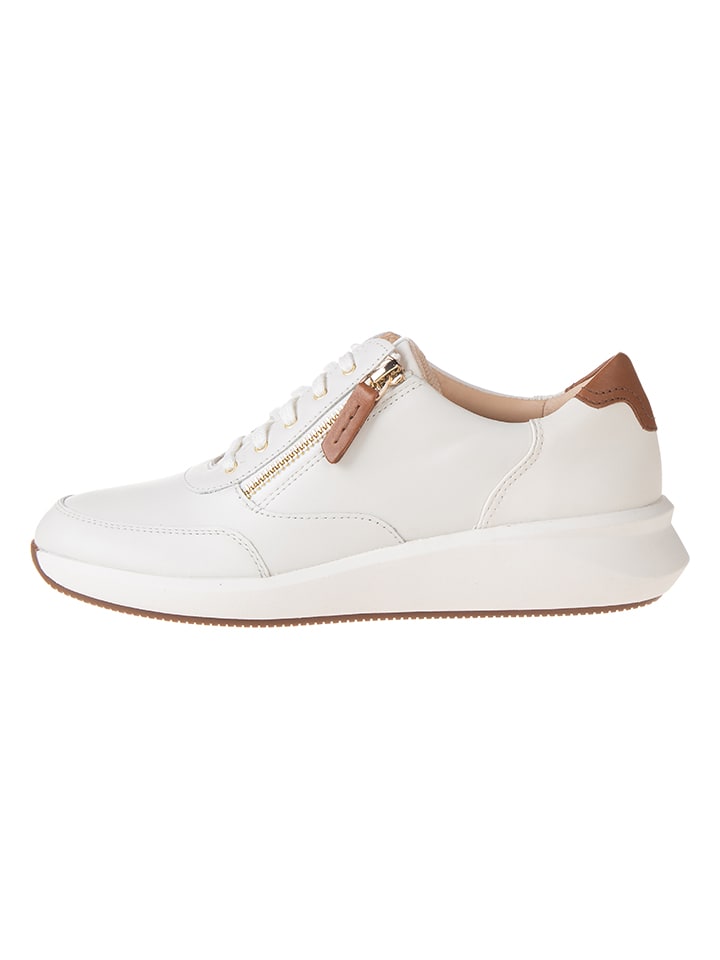 Leren sneakers "Un Rio Zip" wit