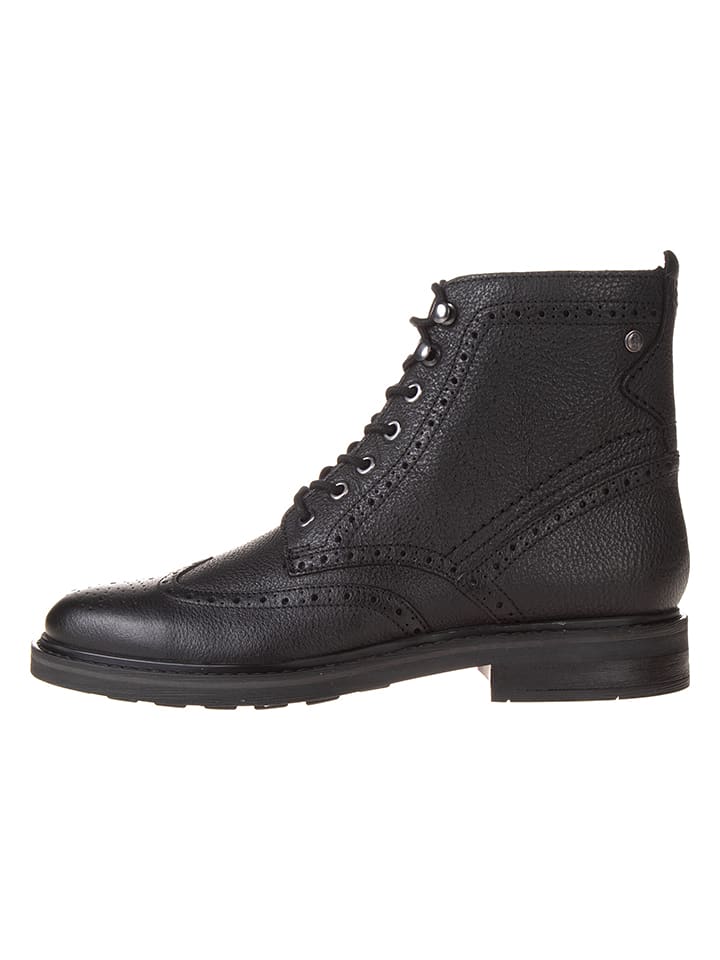 Leder-Boots "Newford" in Schwarz
