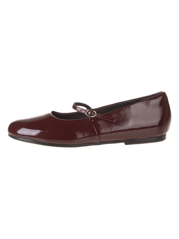 Leder-Spangenballerinas "Livia Sky" in Rot