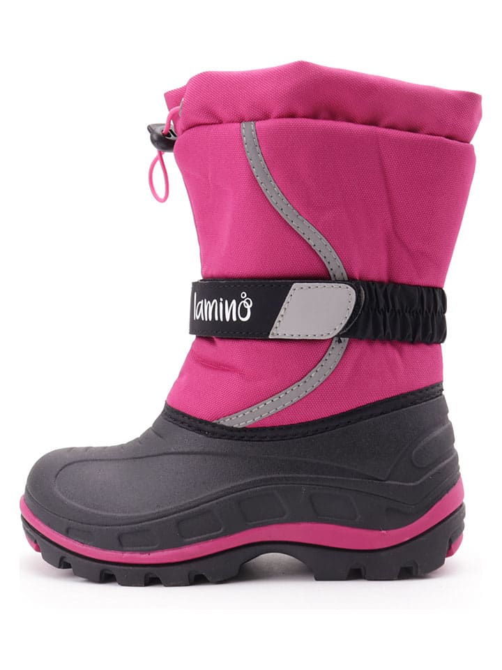 Winterboots roze/donkerblauw