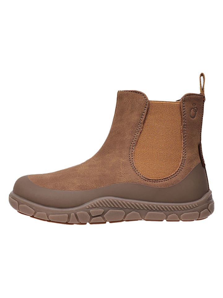 Barfuß-Chelsea-Boots in Hellbraun