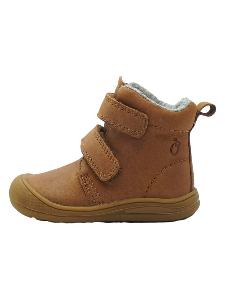 Leder-Lauflernschuhe in Hellbraun