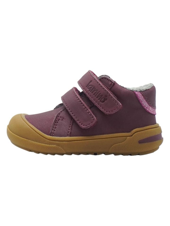Leren loopleerschoenen rood