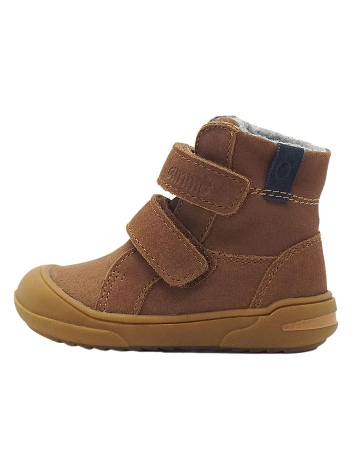 Leren loopleerschoenen lichtbruin