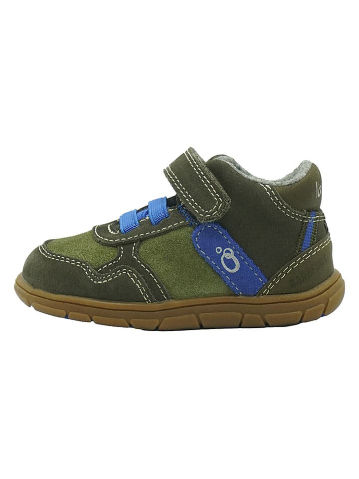 Skórzane buty barefoot w kolorze khaki