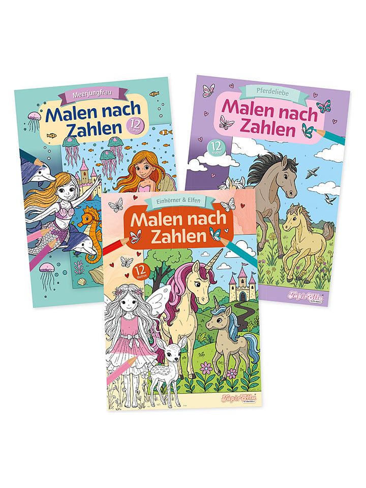 Malbuch "Malen nach Zahlen" - ab 3 Jahren (Überraschungsprodukt)