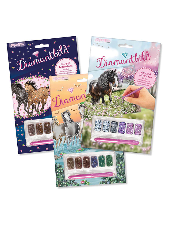 Diamond Painting-Set "Pferde" - ab 3 Jahren (Überraschungsprodukt)