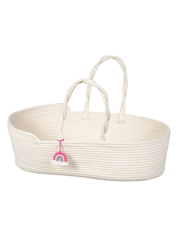 Puppentragekorb in Creme - (B)57 x (H)17 x (T)30 cm - ab 3 Jahren