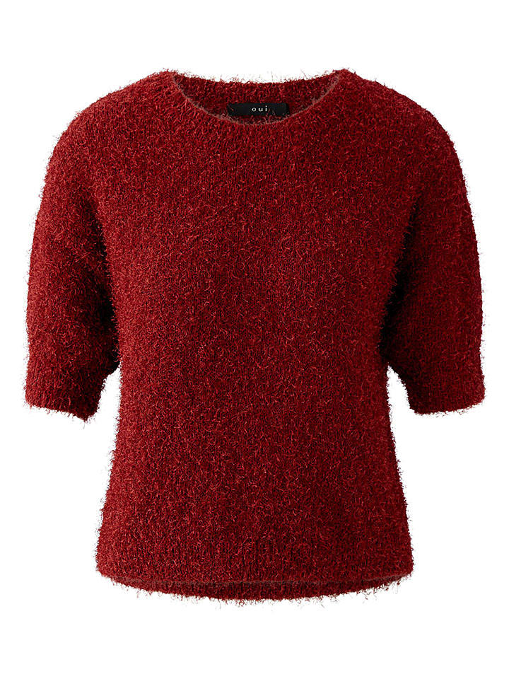 Sweter w kolorze bordowym