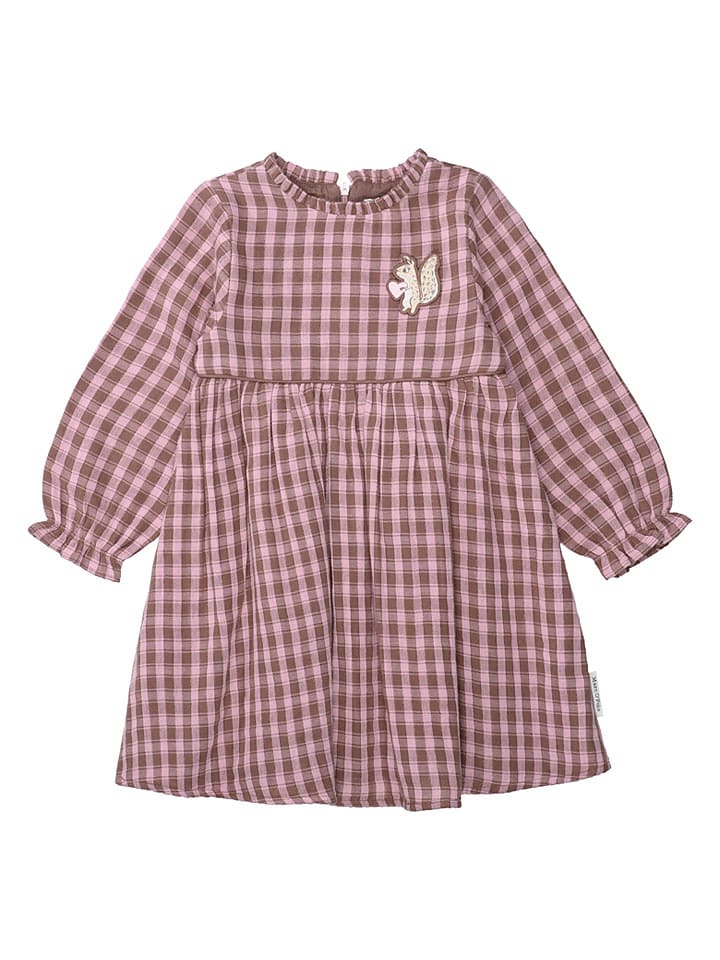 Kleid in Hellbraun/ Rosa