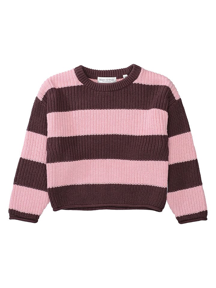 Pullover in Braun/ Rosa