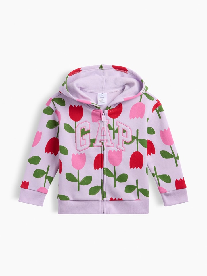 Sweatjacke in Lila