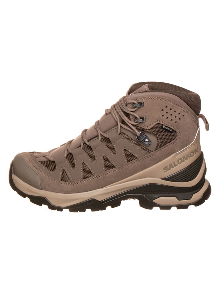 Skórzane buty trekkingowe "Quest Echo Gore-Tex" w kolorze jasnobrązowym