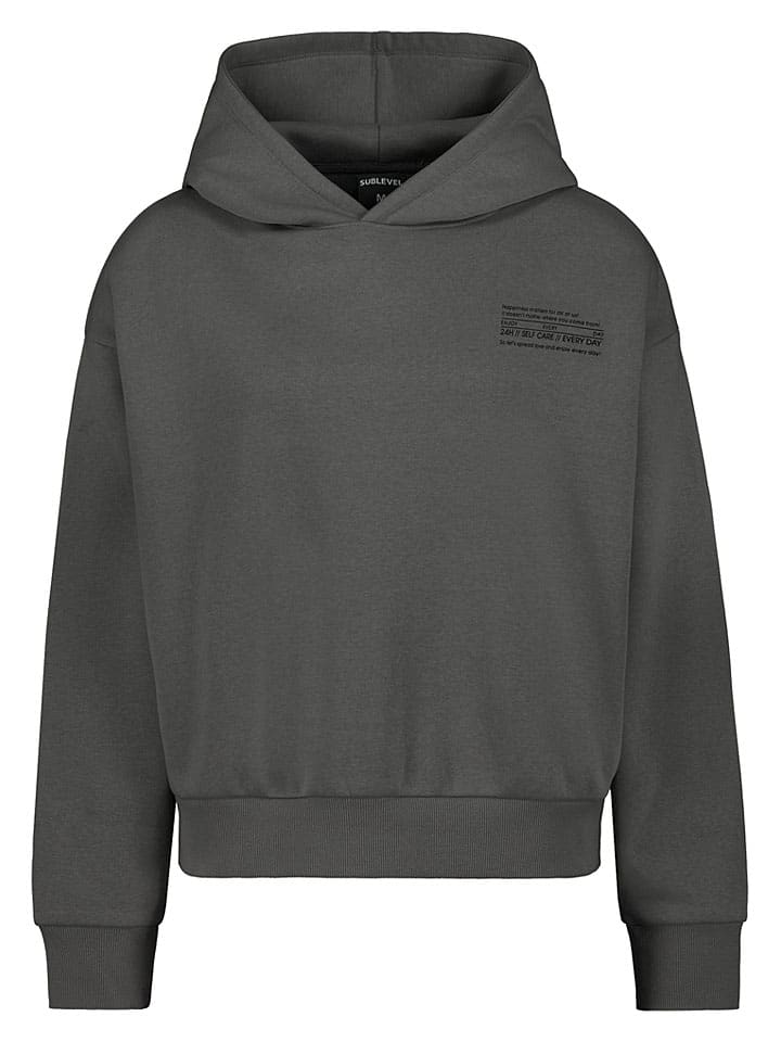 Hoodie antraciet