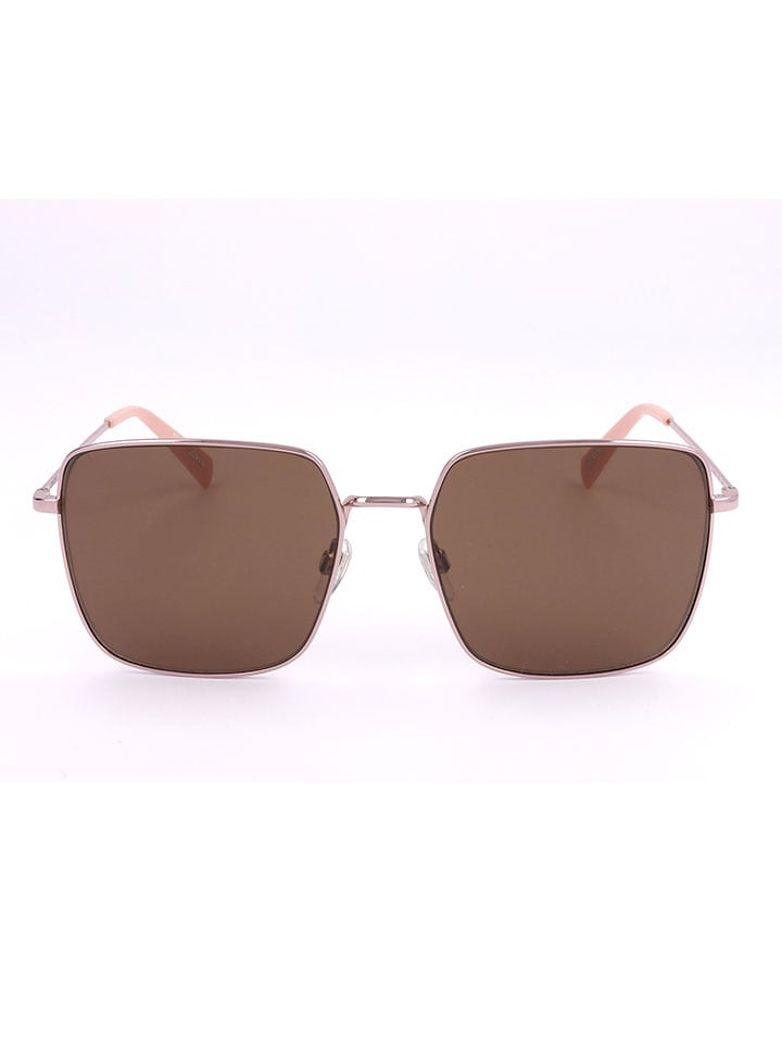 Damen-Sonnenbrille in Gold/ Hellbraun