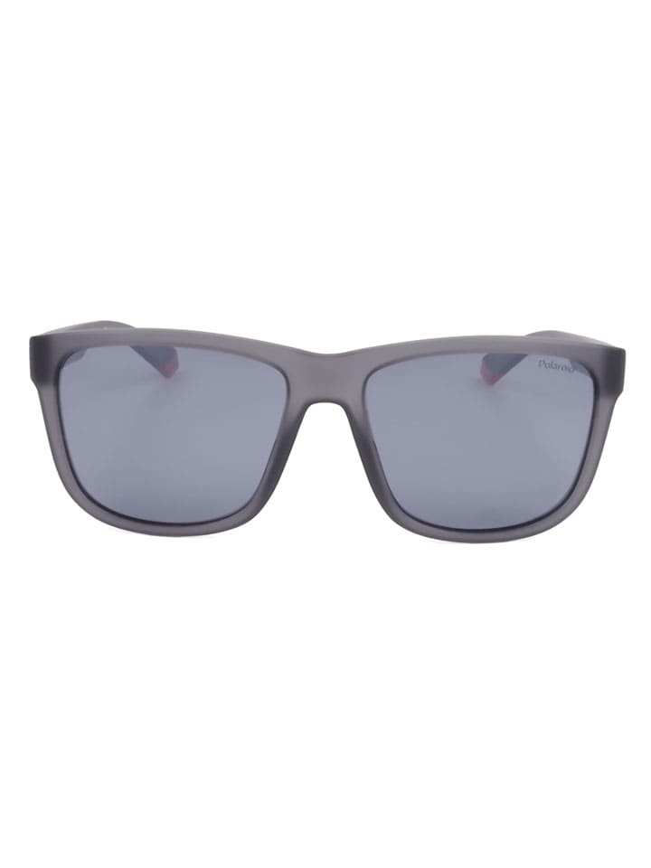 Herren-Sonnenbrille in Grau/ Hellblau