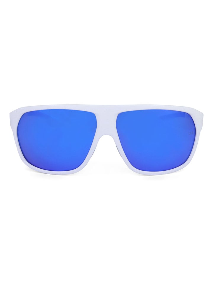 Okulary przeciwsłoneczne unisex w kolorze biało-niebieskim