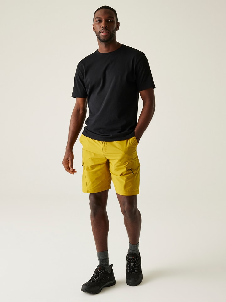Funktionsshorts "Mallen" in Senfgelb