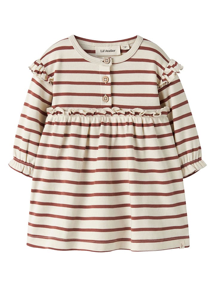 Romperjurk "Limia" crème/bruin