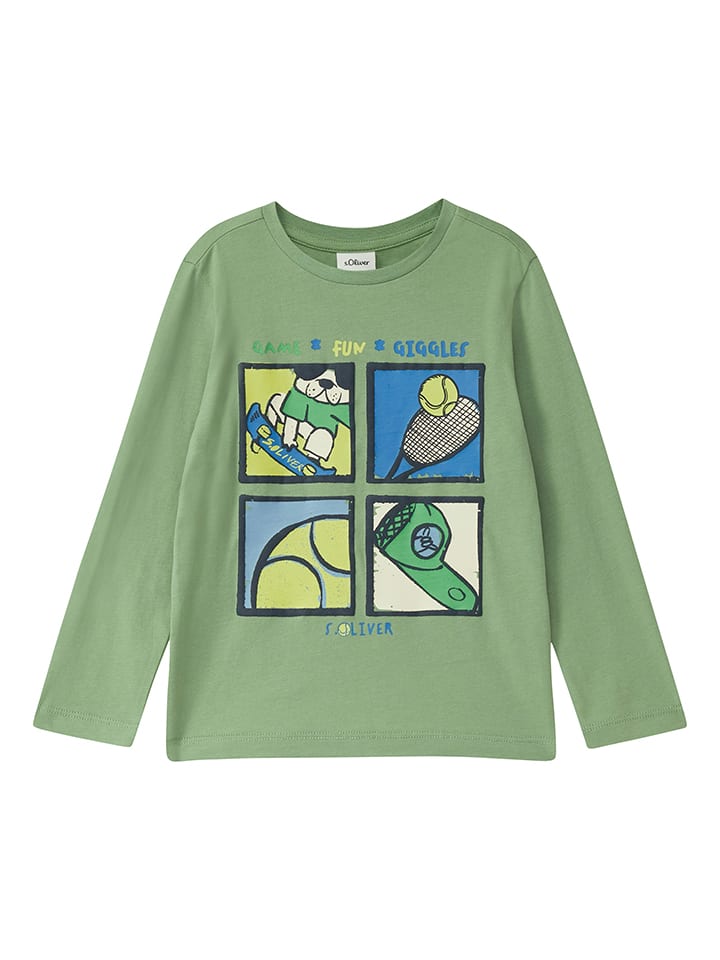 Longsleeve in Grün